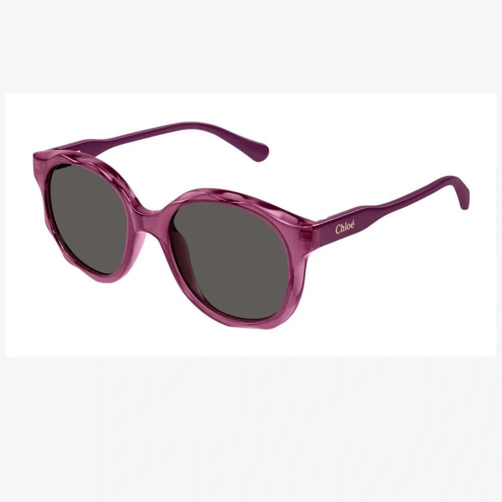 Stylish Purple Round Sunglasses